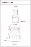 Ortega OGBEB-DLX-GY Gig Bag do gitary basowej