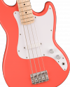 Squier Sonic Bronco Bass Maple Fingerboard White Pickguard Tahitian Coral