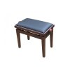 Piano Fiks PK-100 B45 L34 Ława do pianina ciemny orzech mat czarna skóra