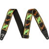 Fender Neon Monogrammed Strap Green and Orange 2