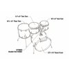 Tama Starclassic Performer Sky Blue 22,10,12,16 shell