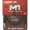 Klotz M1FS1K0100 kabel mikrofonowy XLR F - Jack 3p. 1m