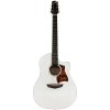 FGN AG1E Transparent White Flat gitara elektro akustyczna
