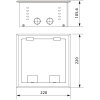 Roxtone FB486 Puszka podłogowa