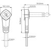 Roxtone FPJJ100L0003 Kabel Kątowy Jack 30cm