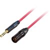 GoodDrut XLRm-TRS 3m malinowy kabel zbalansowany