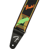 Fender Neon Monogrammed Strap Green and Orange 2