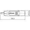 Roxtone RF2CS-BG Wtyk typu RCA