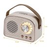 DNA RR1 bezprzewodowy głośnik Bluetooth USB MP3 AUX beżowy retro