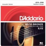 D'Addario EJ12 struny do gitary akustycznej 13-56 bronze