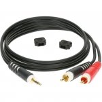 Klotz AY70100 kabel 2 x  chinch - 1 x jack stereo mini 1m