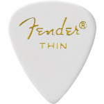 Fender Classic Celluloid, White 351 Shape Thin 12 Count Zestaw kostek white thin 12 szt