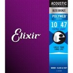 Elixir 11000 10-47 Polyweb bronze struny akustyczne