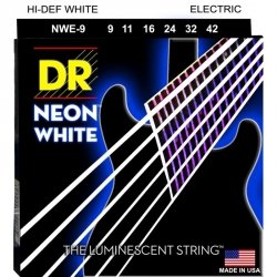 DR Strings NWE-9 Neon White struny do gitary elektrycznej 9-42