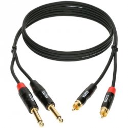 Klotz KTCJ150 kabel 2x jack - 2x RCA 1,5m