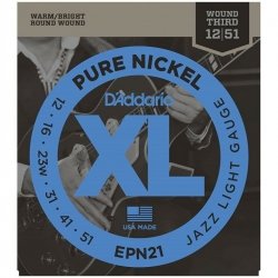 D'Addario EPN21 12-51 Pure Nickel owijana G struny elektryczne