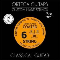 Ortega NYP34N Chrystal Nylon Normal 3/4 struny gitary klasycznej powlekane