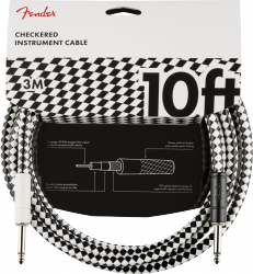 Fender Pro 10' Instrument Cable Checkerboard