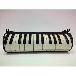 Zebra Piórnik klawiatura fortepianu