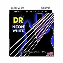 DR Strings NWE-11 Neon White struny do gitary elektrycznej 11-50