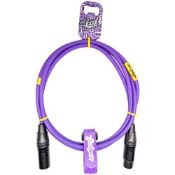 GoodDrut XLRm-XLRf 3m fioletowy kabel mikrofonowy