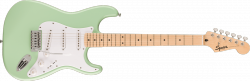 Squier FSR Factory Special Run Sonic Stratocaster Maple Fingerboard White Pickguard Surf Green