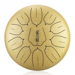 Hluru Lotus tongue drum  10 11 ton THL11-10-Golden