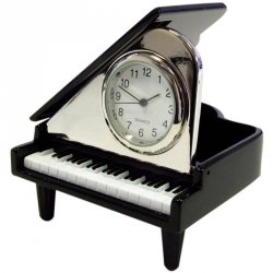 Zebra Fortepian z zegarkiem