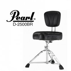 Pearl D-2500DB stołek gwintowany z oparciem 