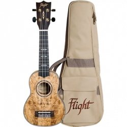 Flight DUS410 ukulele sopranowe jesion z pokrowcem