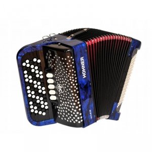 Hohner Nova III 96 bas guzikowy akordeon ciemny niebieski