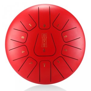 Hluru-Wangyou THF11-8 Red Tongue Drum 11 notes 8