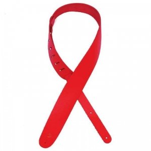 D'Addario 25BL03 pas skórzany czerwony 