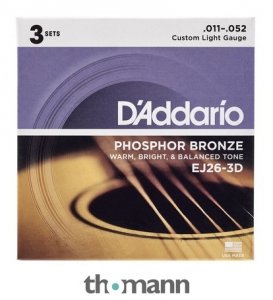 D'Addario EJ26-3D 3pack 3-pak