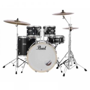 Pearl Export Jet Black 22,10,12,16+14+hardware+sabian zestaw 