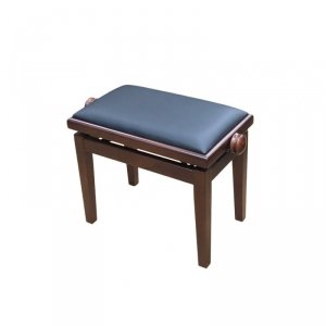 Piano Fiks PK-100 B45 L34 Ława do pianina ciemny orzech mat czarna skóra