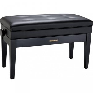 Roland RPB-D400BK podwójna ława do pianina czarny mat regulowana ze schowkiem