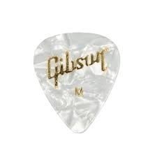 Gibson Pearloid White Picks Thin kostki gitarowe 12szt