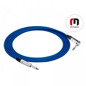 Red's Music GCN12100 Blue kabel instrumentalny jack-jack kątowy 10m