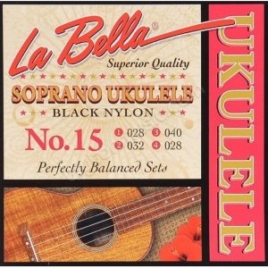 La Bella No15 struny do ukulele sopran black