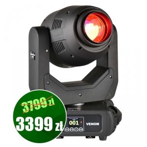 LIGHT4ME VENOM ZOOM 250 głowica ruchoma LED 250W