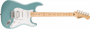 Squier Sonic Stratocaster HSS Maple Fingerboard White Pickguard Sonic Gray