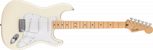 Fender Standard Stratocaster Maple Fingerboard White Pickguard Olympic White