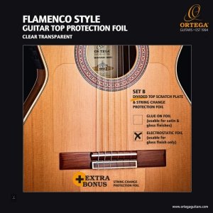 Ortega OERP-FLAM2 Pick Guard przezroczysty