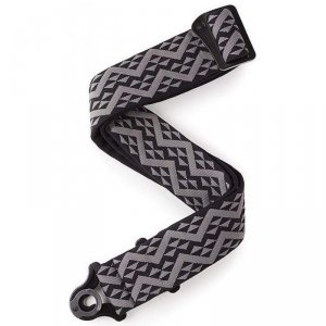 D'Addario 50BAL03 pas gitarowy z blokadą szara krata