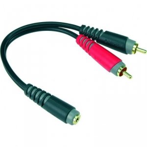 Klotz AYS-6 kabel mini jack F - 2x RCA
