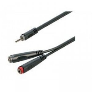 Roxtone RAYC310L02 jack stereo 3,5mm na 2xgniazdo