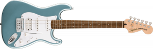 Squier Affinity Series Stratocaster Junior HSS Laurel Fingerboard White Pickguard Ice Blue Metallic