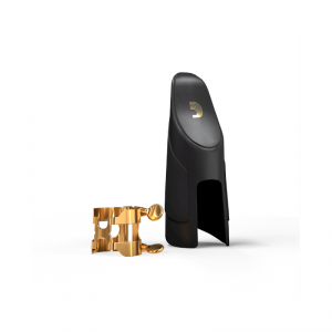 D'Addario Rico H-Ligature & Cap Tenor Baritone Saxophone Gold ligatura saksofonu tenorowego barytonowego kapturek złota