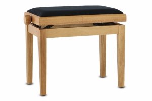Gewa 130120 Ława do pianina naturalny mat welur czarny
